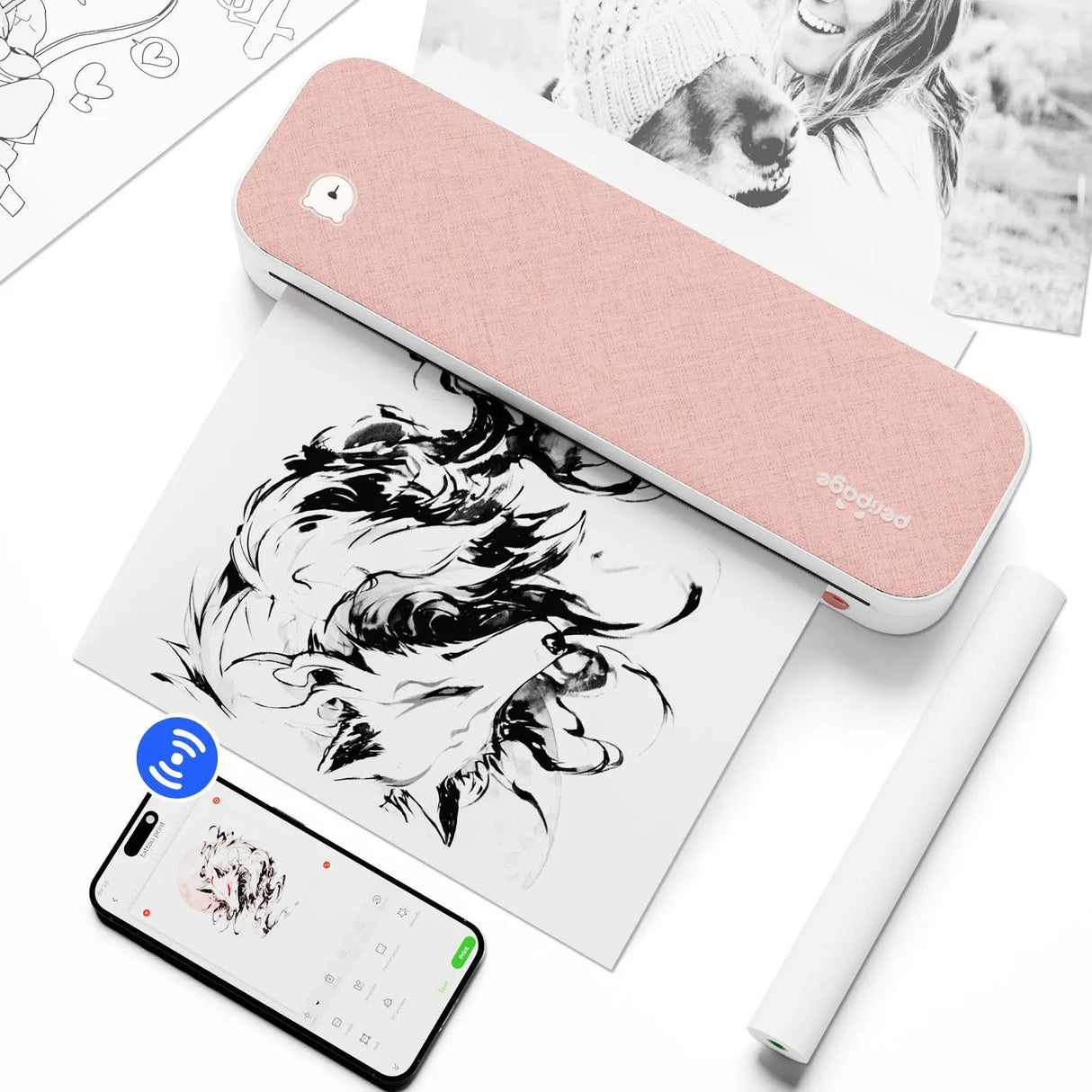 PeriPage A40 Portable Thermal Printer - PeriPage Official Store