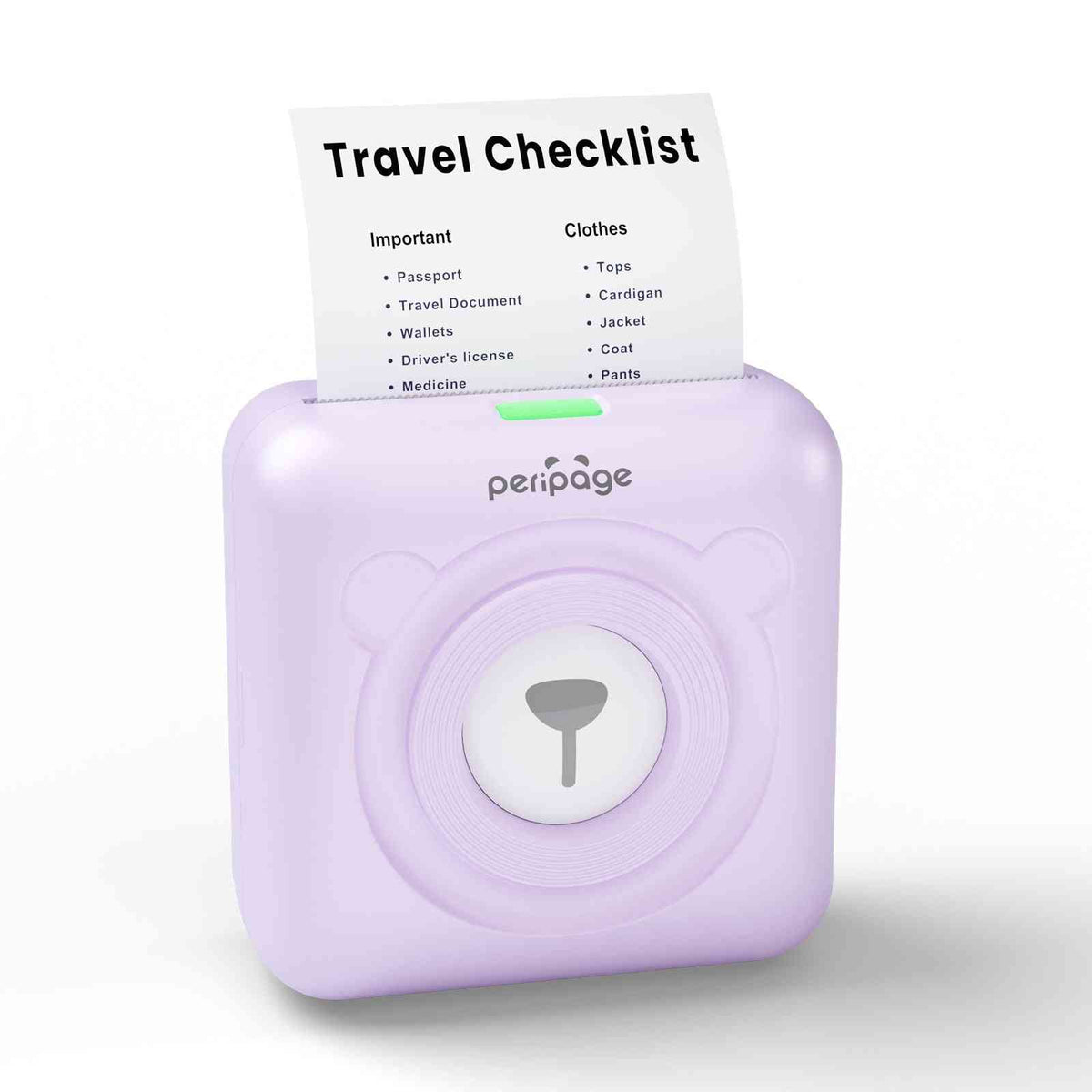 A6 Mini Bluetooth Thermal Printer – 203/304DPI, Pocket-Sized, Inkless, 9 Colors