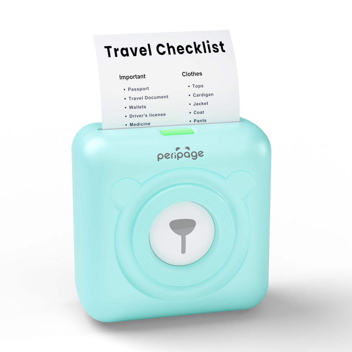 A6 Mini Bluetooth Thermal Printer – 203/304DPI, Pocket-Sized, Inkless, 9 Colors
