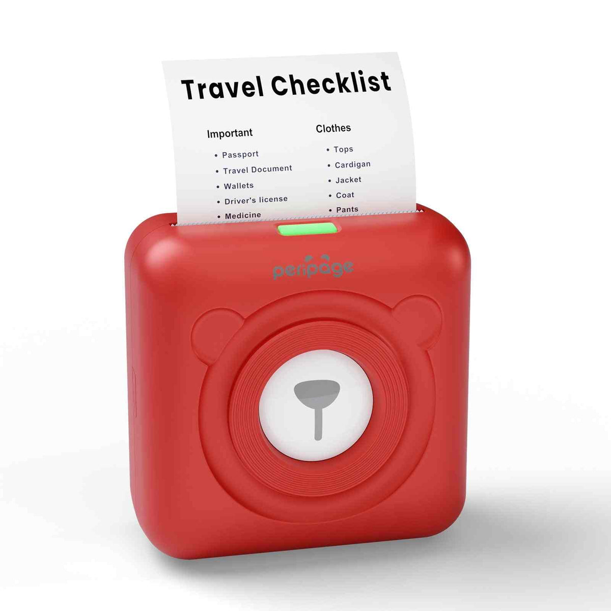 A6 Mini Bluetooth Thermal Printer – 203/304DPI, Pocket-Sized, Inkless, 9 Colors
