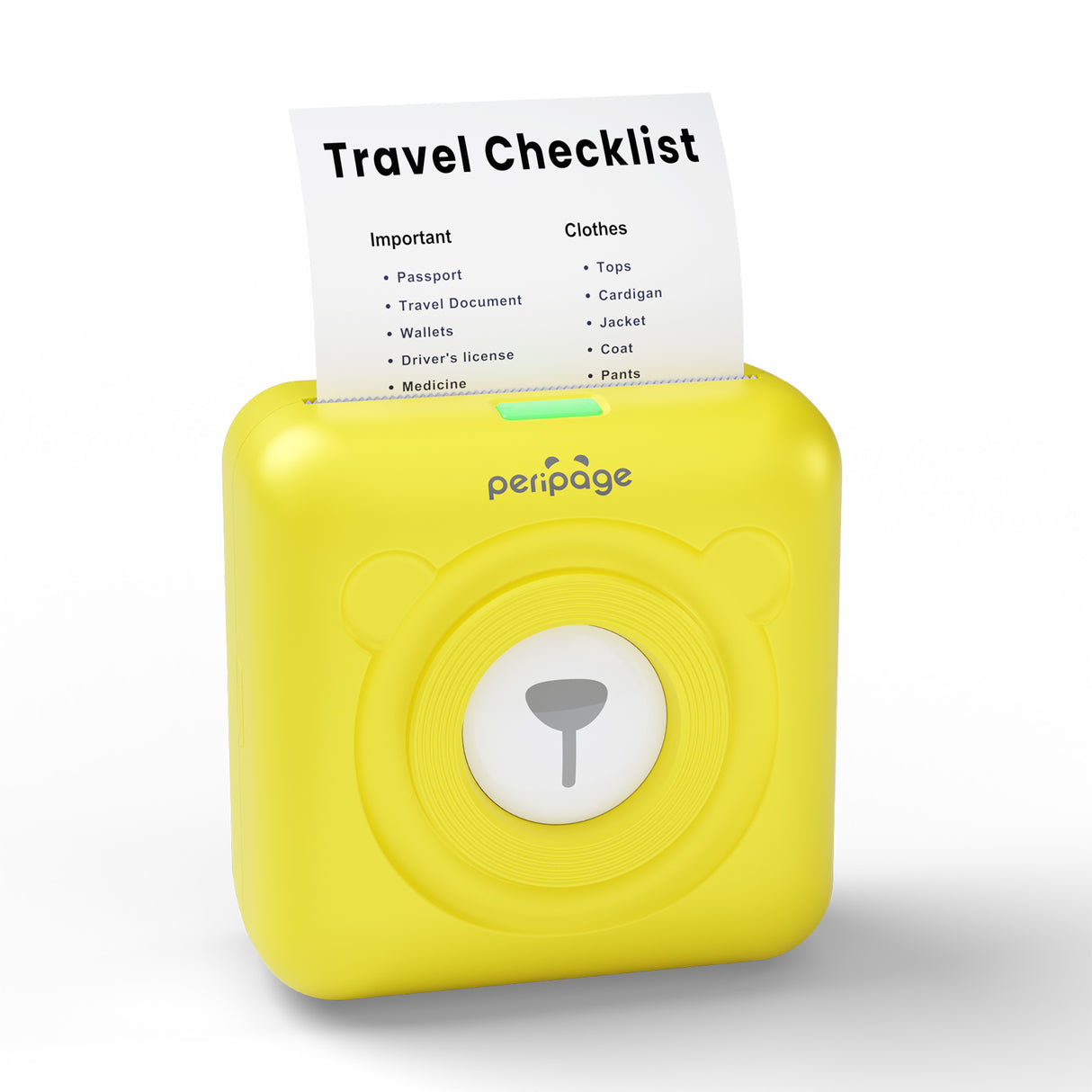 A6 Mini Bluetooth Thermal Printer – 203/304DPI, Pocket-Sized, Inkless, 9 Colors