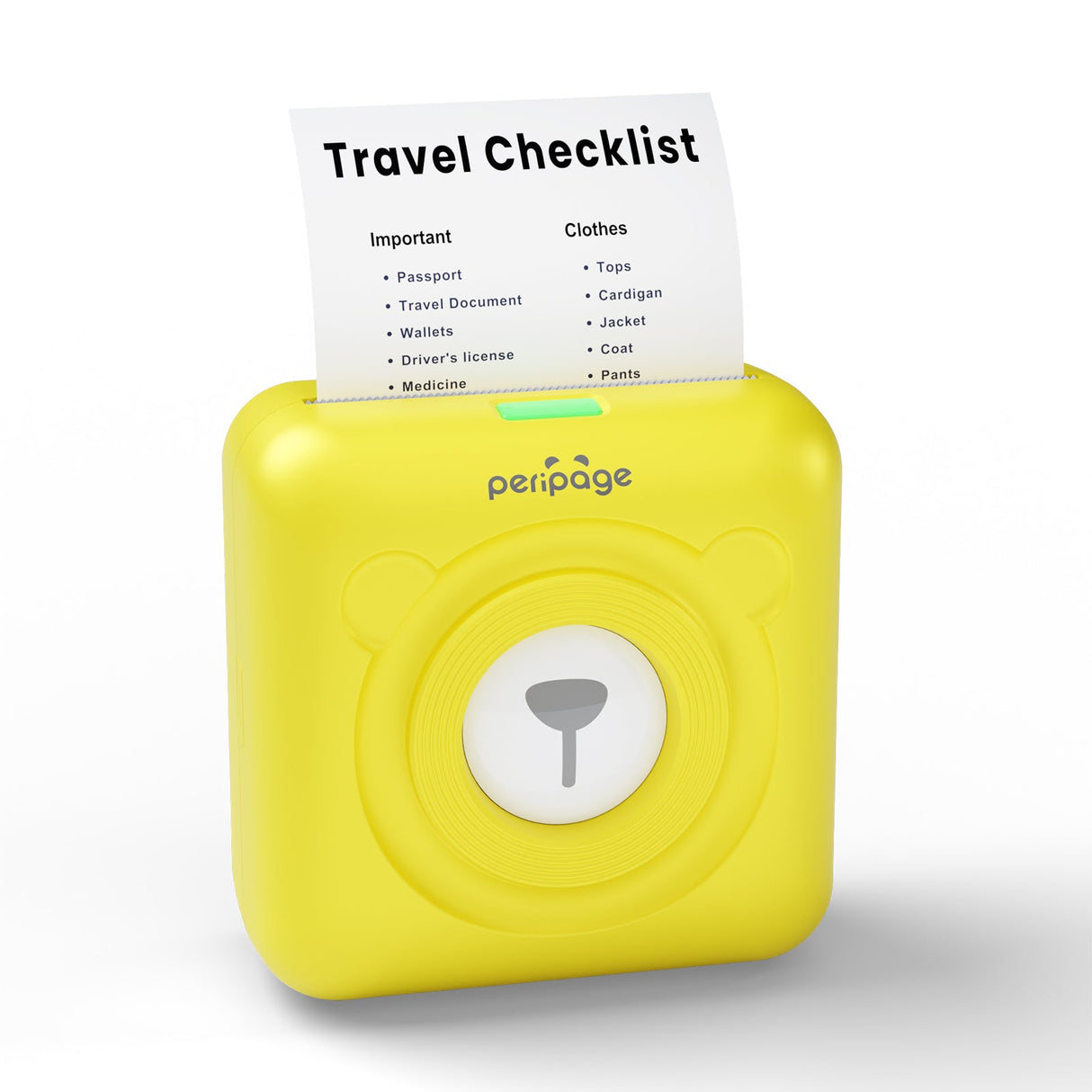 A6 Mini Bluetooth Thermal Printer – 203/304DPI, Pocket-Sized, Inkless, 9 Colors