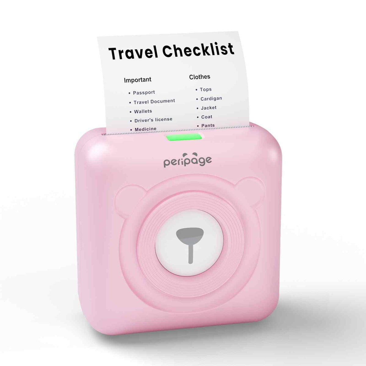 A6 Mini Bluetooth Thermal Printer – 203/304DPI, Pocket-Sized, Inkless, 9 Colors