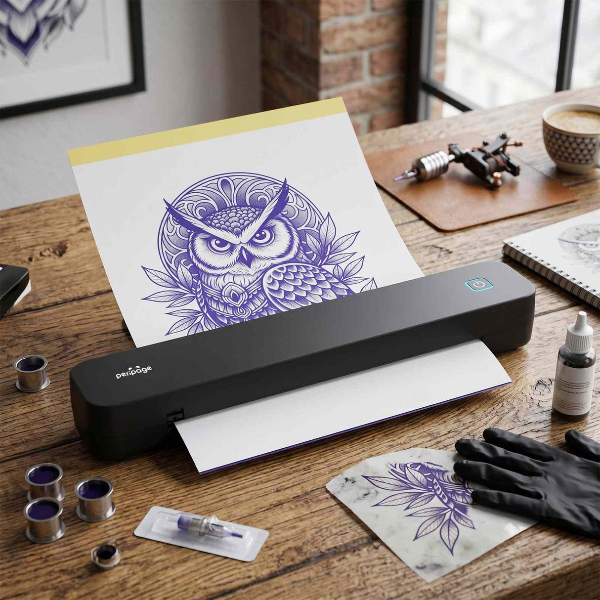 P92 Tattoo Stencil Printer Thermal Temporary Tattoo Printer with Stencil Paper