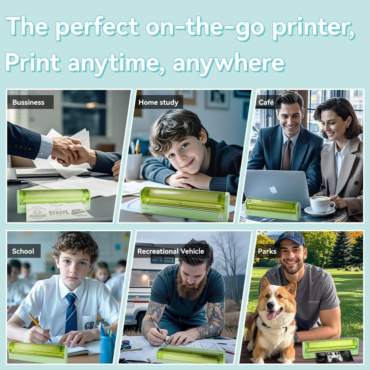 PeriPage P80 304 dpi thermal printer delivering high-resolution flat prints, ensuring no paper folds or smudges, perfect for documents and forms.