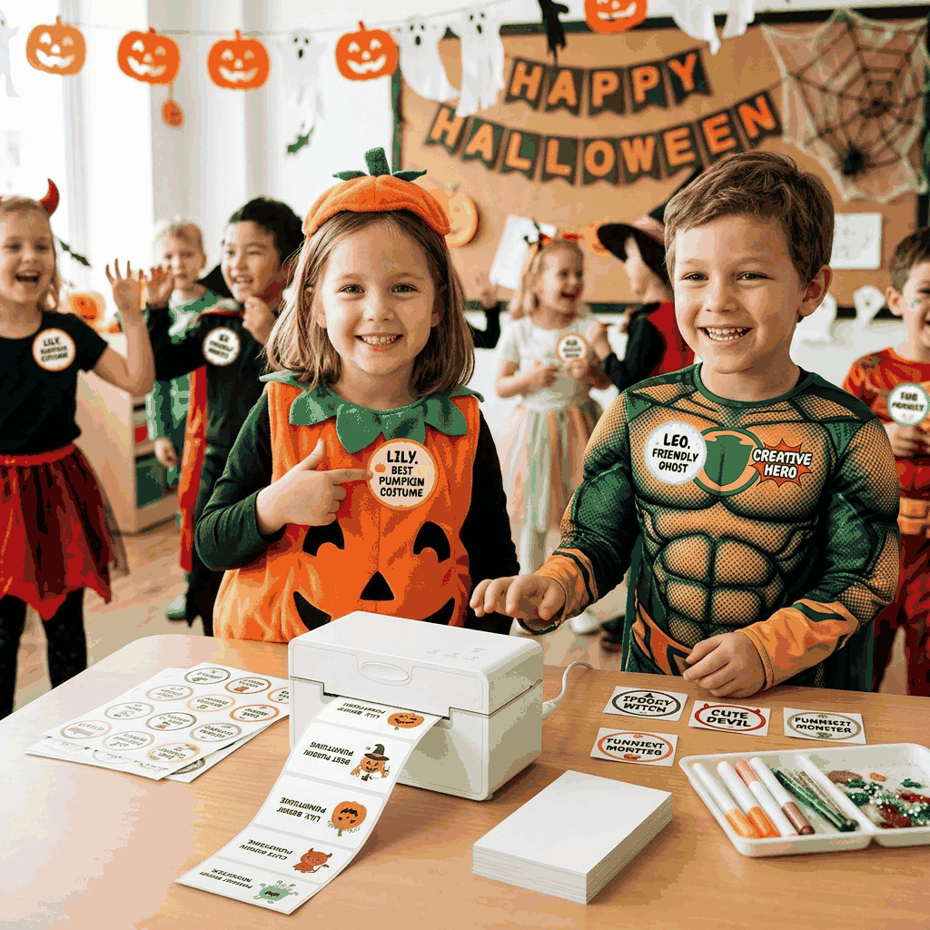PeriPage PB41 Bluetooth Label Printer Halloween Theme【No Printed Paper】