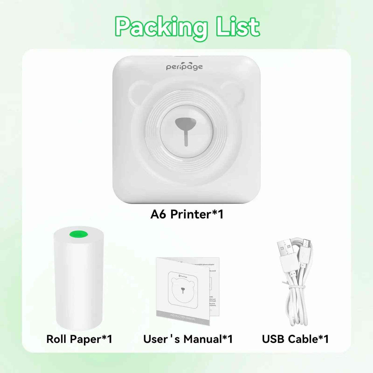 Enjoy seamless wireless Bluetooth printing with the compact PeriPage A6 thermal pocket printer for all your labeling needs.