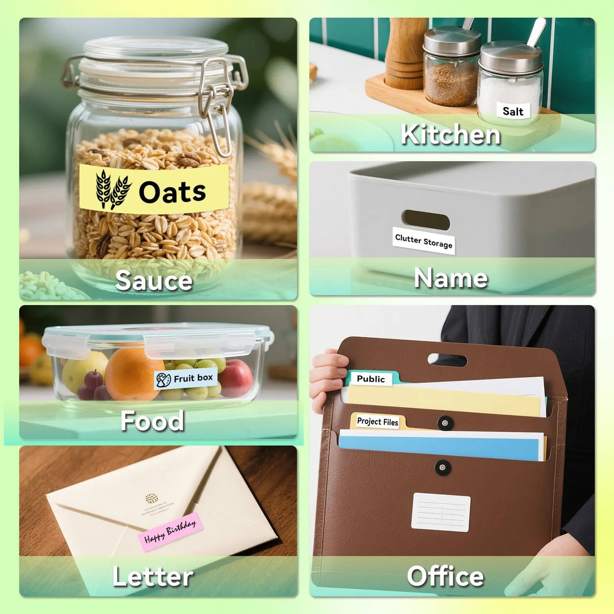 Organize Your Life with PeriPage Label Maker - Perfect for Kitchen Pantry, Office Files, Storage Boxes, and Home Organization