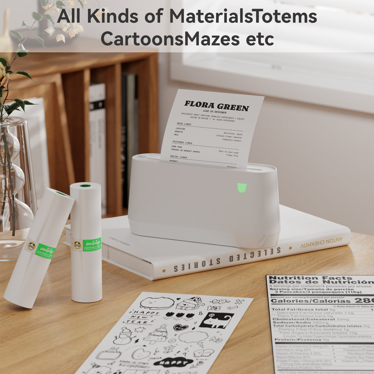 Unlock DIY creativity with PeriPage thermal paper - perfect for educational activities, coloring tasks, and personalized projects for all ages.