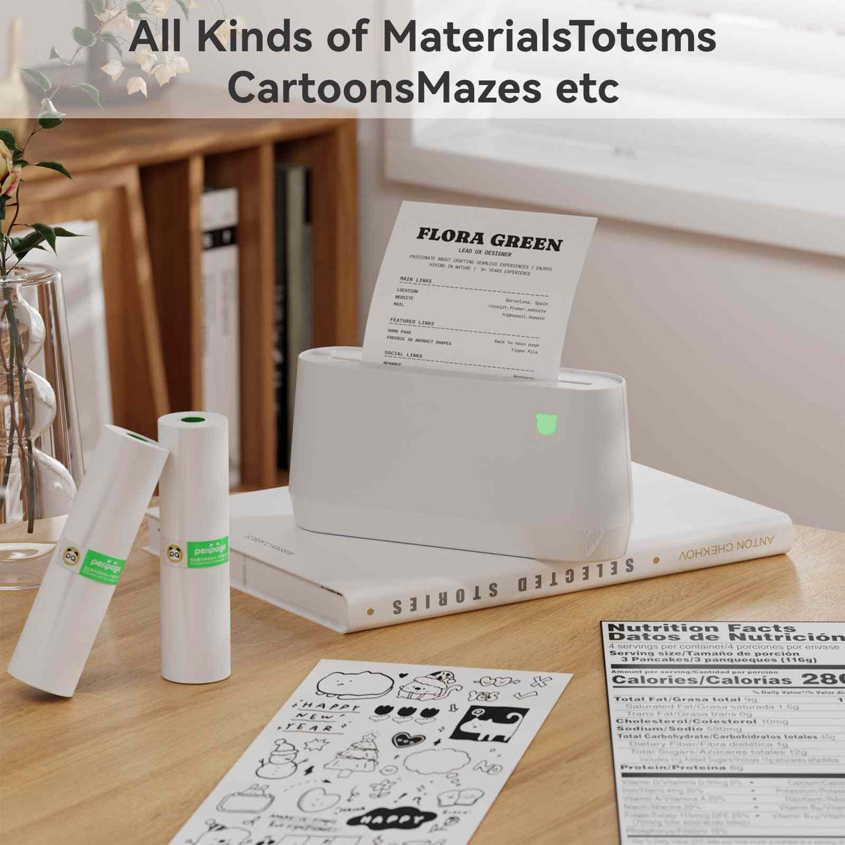 Unlock DIY creativity with PeriPage thermal paper - perfect for educational activities, coloring tasks, and personalized projects for all ages.