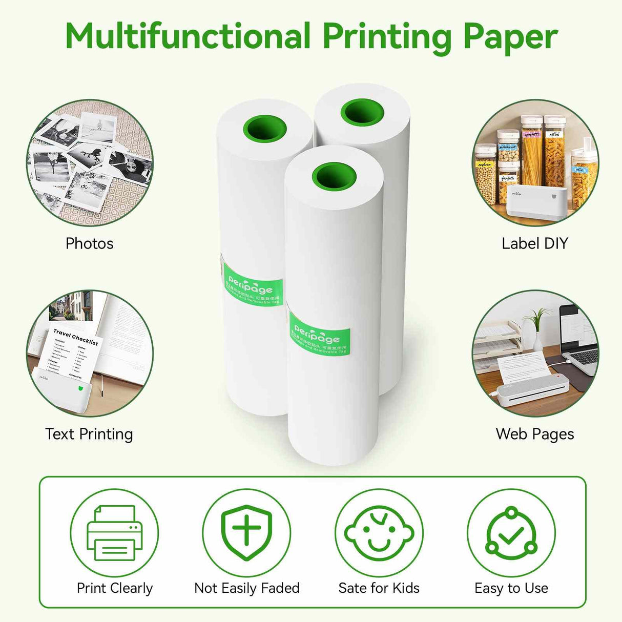 Unleash your creativity and find your purpose with versatile PeriPage thermal paper for all your printing and design needs.