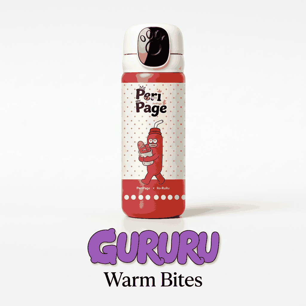 PeriPage Smart Touch Insulated Thermos Water Bottle (350ml / 12oz)
