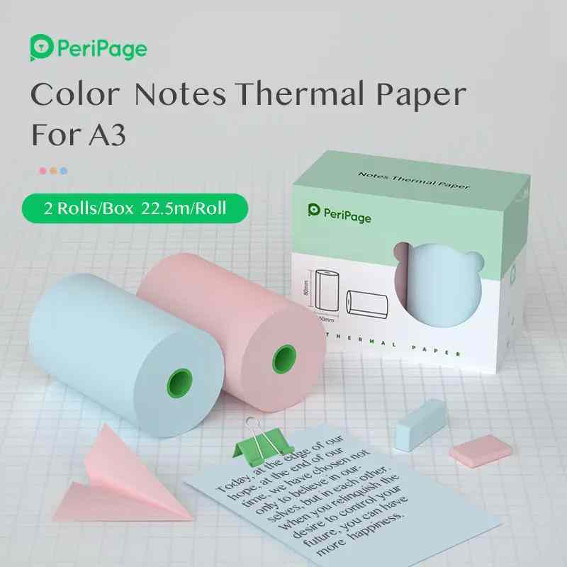 PeriPage A3 80×50mm Thermal Paper 2-Rolls/Box