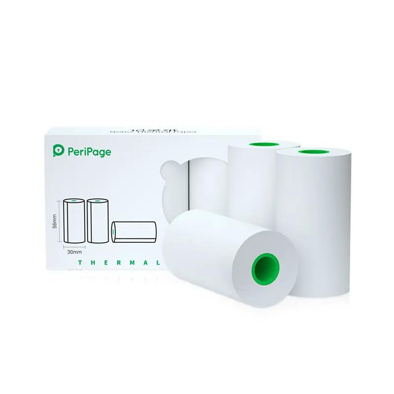 PeriPage 56mm x 30mm White Thermal Paper 3 Rolls per Box - Ideal for A6 Model
