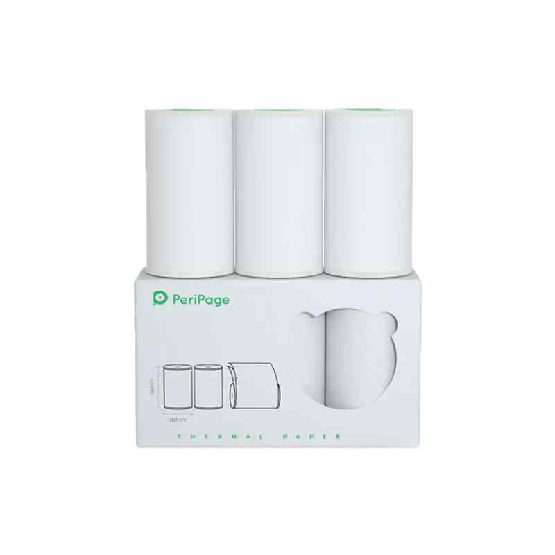 PeriPage A6 56×30mm Full Sticky PeriPage A6 56×30mm Full Sticky Thermal Paper 3 Rolls/Box - Ideal for Photo Printing and Custom Labels