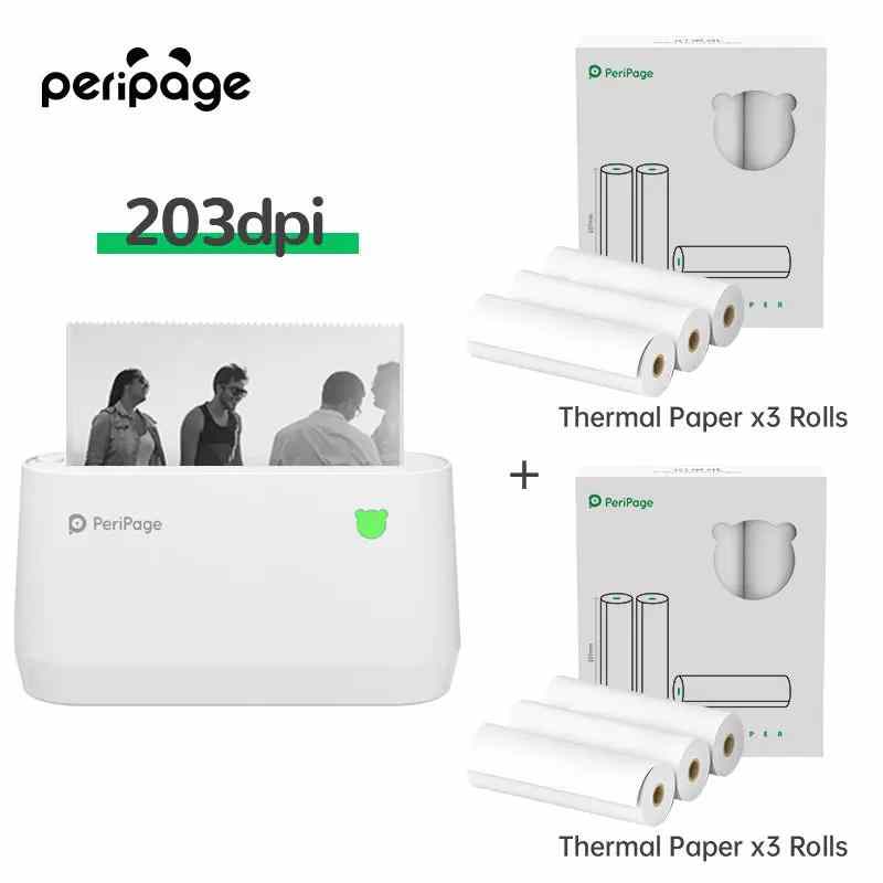 Mini printer printing study notes and to-do lists, ideal for students and office use