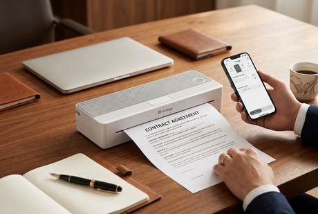 Never Hunt for a Hotel Business Center Again: Why the PeriPage P81 Is the Ultimate Mobile Contract & Document Printer