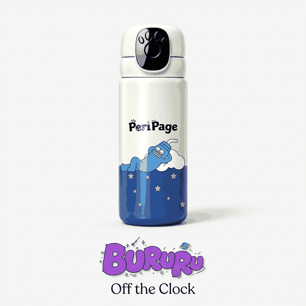 PeriPage Smart Touch Insulated Thermos Water Bottle (350ml / 12oz)
