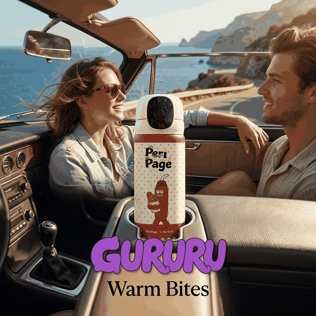 PeriPage Smart Touch Insulated Thermos Water Bottle (350ml / 12oz)