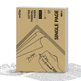 PeriPage A40 Letter size single-sheet thermal paper (8.5x11 inch), perfect for single-page printing needs with excellent image retention.