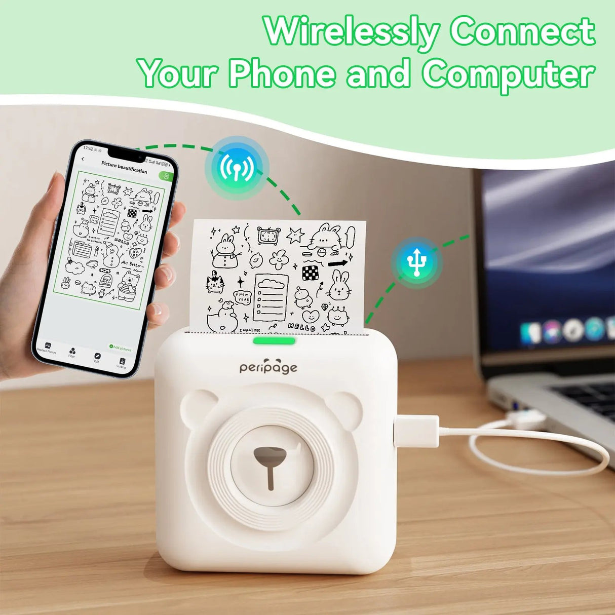 Turn ideas into instant labels with the PeriPage A6 - your go-to Bluetooth pocket printer for creative projects, home organization, and daily inspiration.