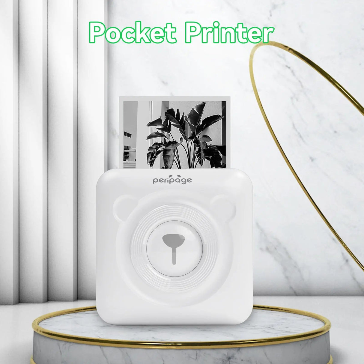 Unbox your PeriPage A6 Mini Bluetooth Thermal Printer - package includes printer, roll paper, user manual, and USB cable, ready to use.