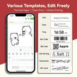 Edit Freely with PeriPage L1 Tape Templates - Create Text, Dates, Barcodes, QR Codes, and Life-Sorting Labels Easily