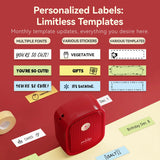 Create customized stickers easily with the PeriPage P10 Label Printer, featuring multiple creative templates.