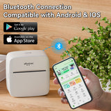 PeriPage P21 Bluetooth thermal printer compatible with both Android & iOS devices - available on Google Play and App Store.