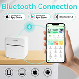 Easy Bluetooth 4.0 connection setup for PeriPage P21 - download the app from App Store or Google Play for seamless wireless printing.