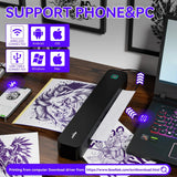 Connect Your PeriPage P92 Tattoo Printer Wirelessly via Bluetooth or with USB Cable. Supports Printing from Both Phone and Computer for Ultimate Flexibility.