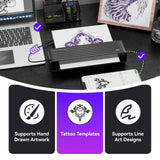 Connect your PeriPage P93 Tattoo Printer to any device: USB for Windows & Mac, or wirelessly for Android & iOS, ensuring seamless integration into your workflow.