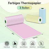 PeriPage Thermal Paper 3-Roll Pack - Clear Print Quality, BPA-Free, Waterproof, and Abrasion-Resistant