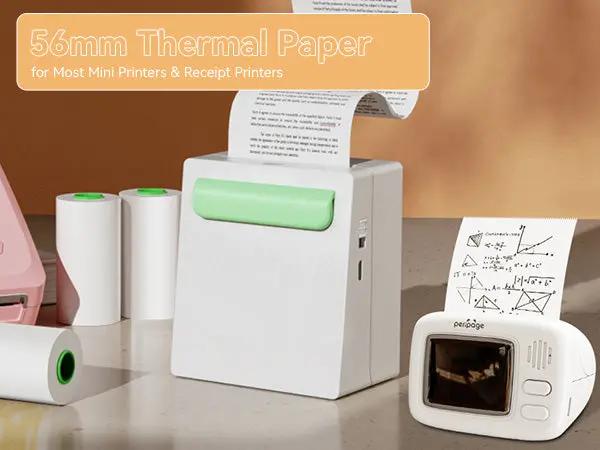 Perfect for family organization and kids' crafts, PeriPage 56mm thermal paper works seamlessly with mini printers for educational and creative projects.