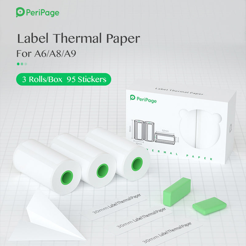 PeriPage A6 15mm Label Sticker 3-Rolls/Box