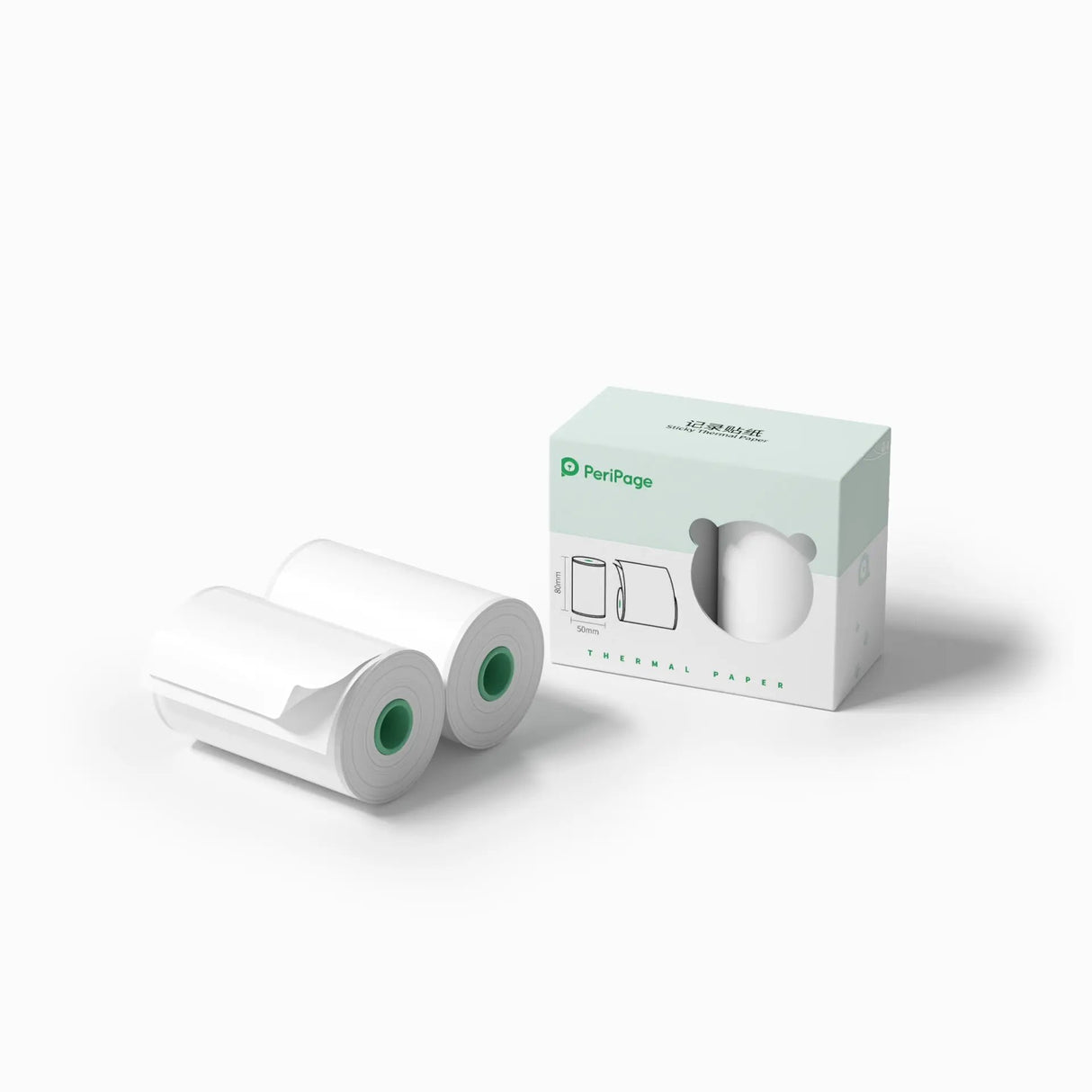PeriPage A3 80×50mm Thermal Paper 2-Rolls/Box