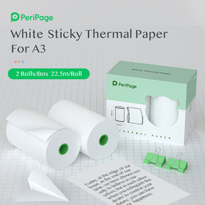 PeriPage A3 80×50mm Thermal Paper 2-Rolls/Box