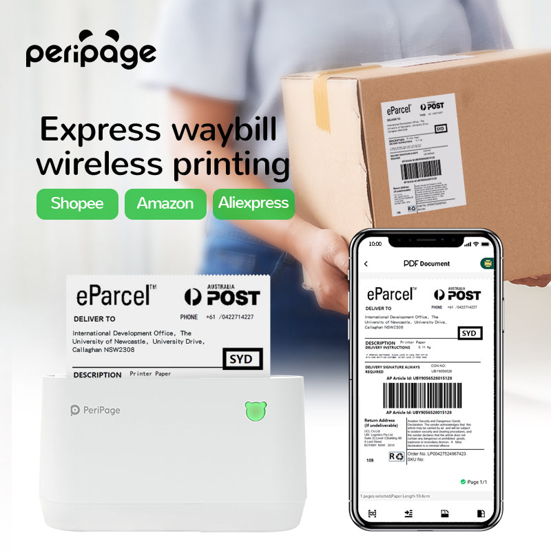 PeriPage A9 Series Portable Mini Pocket Thermal Printer