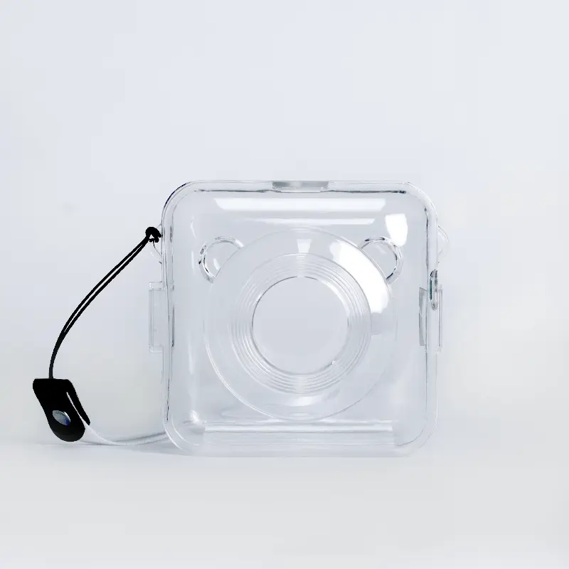 Transparent PeriPage A6 Protection Case, Clear with Nylon Strap for Easy Carry