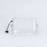 PeriPage A9 Series transparent case with snap-in design and nylon rope for portable printers, providing durable protection