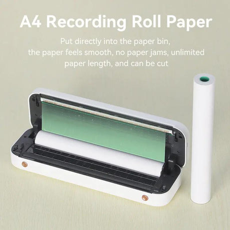 PeriPage A4 Thermal Paper Roll for Easy Use, Smooth Texture and No Paper Jams