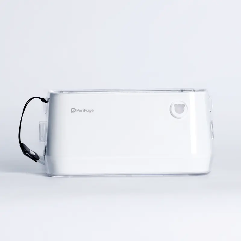 PeriPage A9 Max Protection Case for secure storage and travel. Clear, durable plastic exterior with protective features designed to fit PeriPage A9 printer