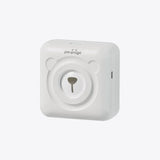 White PeriPage mini thermal printer, pocket-sized Bluetooth printer for clear photo and label printing